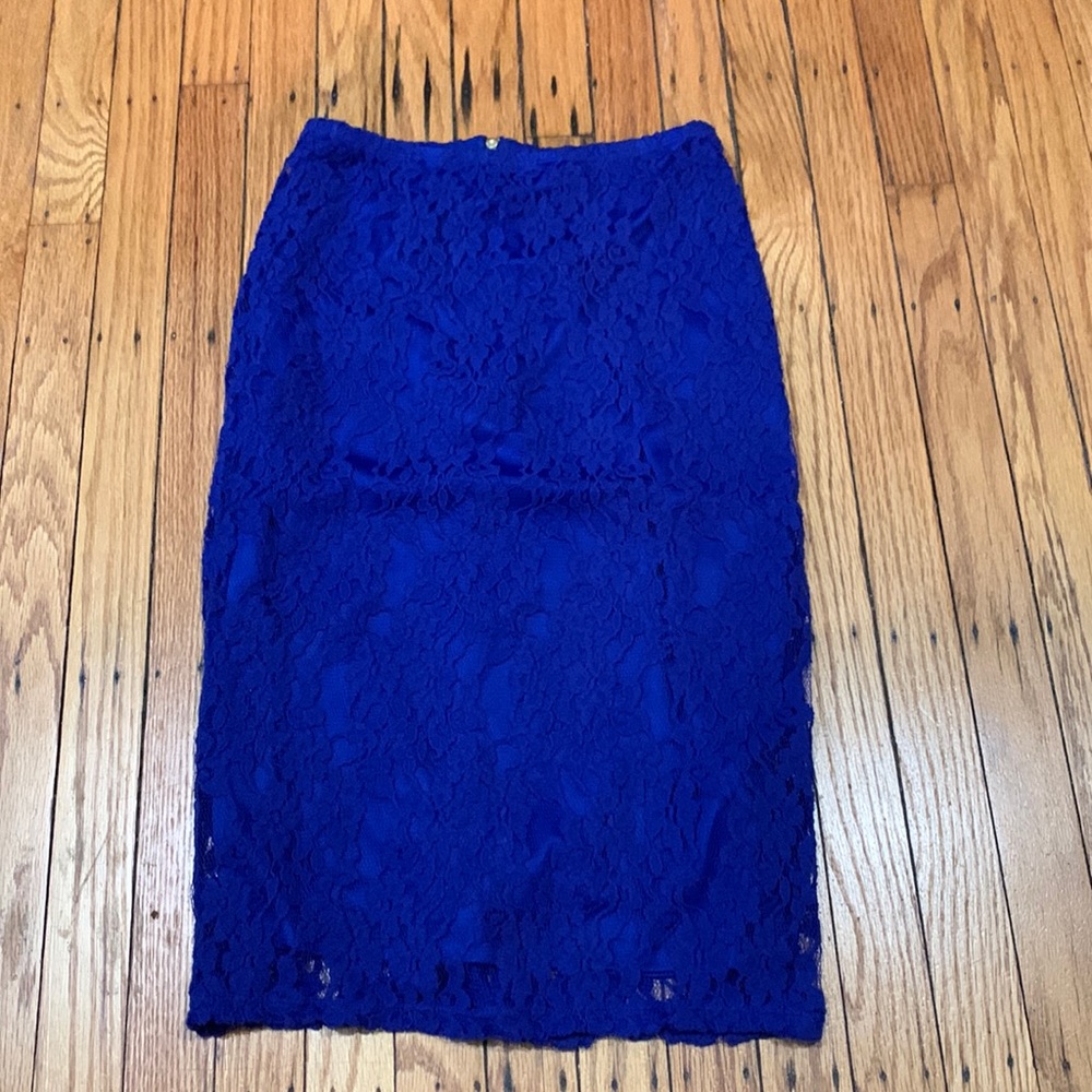Blue xhilartion pencil shirt